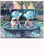 Backyard Dip Original Painting