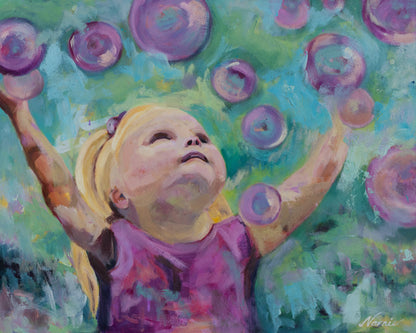 Bubbles! Original Painting