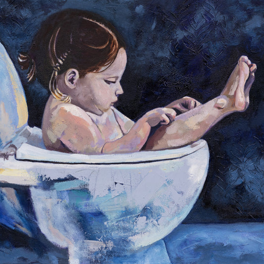 Comfort is a State of Mind Original Oil Painting