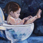 Comfort is a State of Mind Original Oil Painting