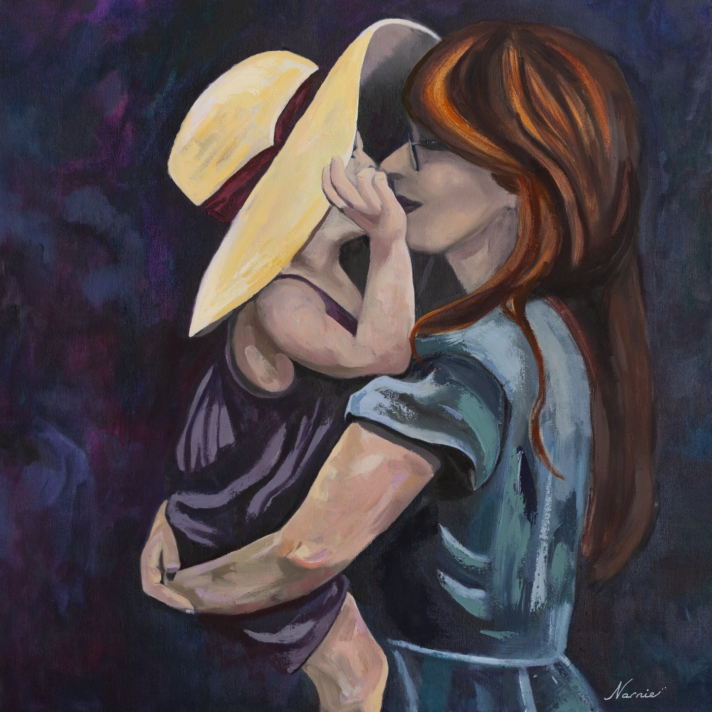 Safe In Her Arms - Original Painting
