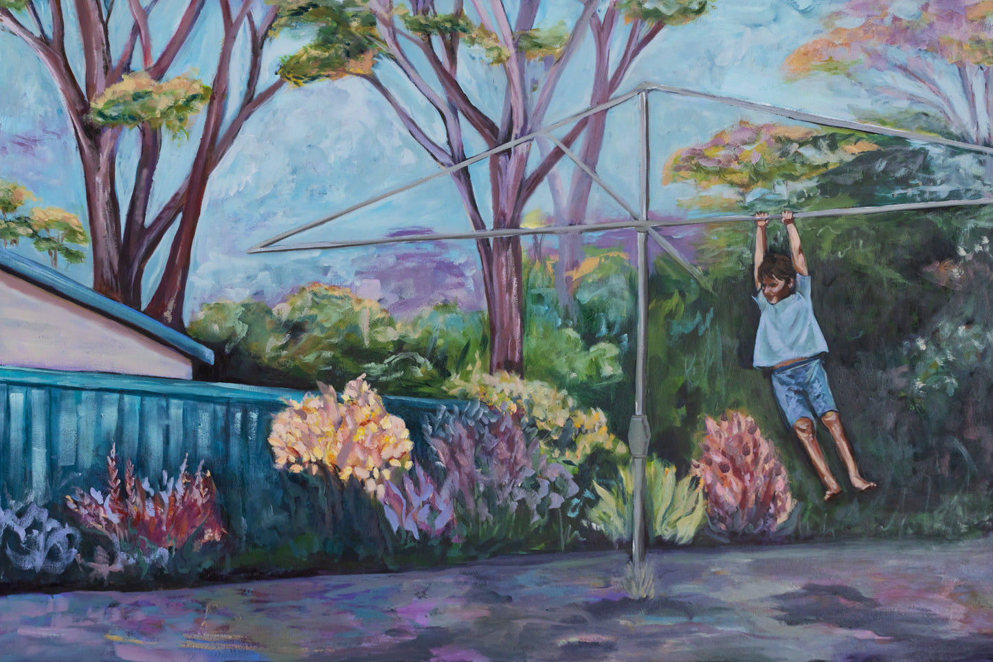Hanging Out In The Backyard - Fine Art Print
