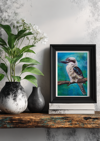 Kookaburra Blue Print