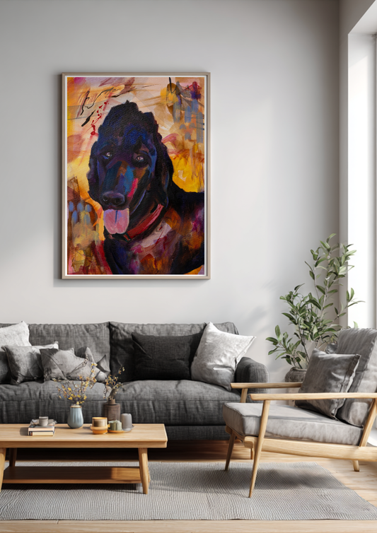 She Calls Her Dog "The Bear" - Print